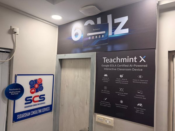 Vidyasagar University deployment — TeachmintX interactive flat panel installation in West Bengal
